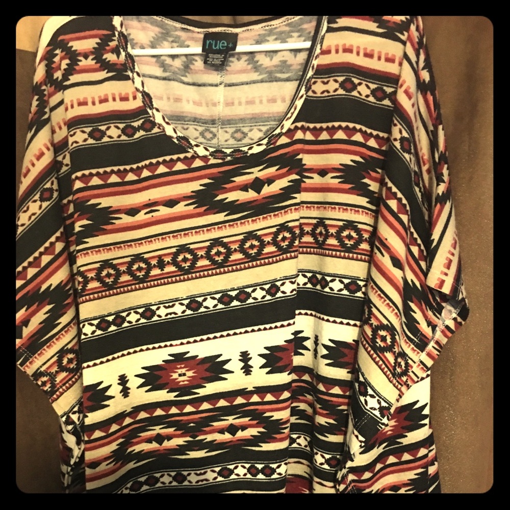 Beautiful western top with black fringe